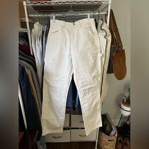 Wrangler “Big Ben” vintage ivory canvas carpenter pants